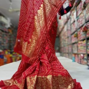 Zupppy Apparel Saree with gotakinari work