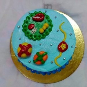 Zupppy CAKES Rakhi Special Cream cake with fondant toppers