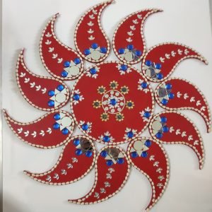 Zupppy Home Decor Handcrafted Decorative Navratri Blocks Rangoli Diwali