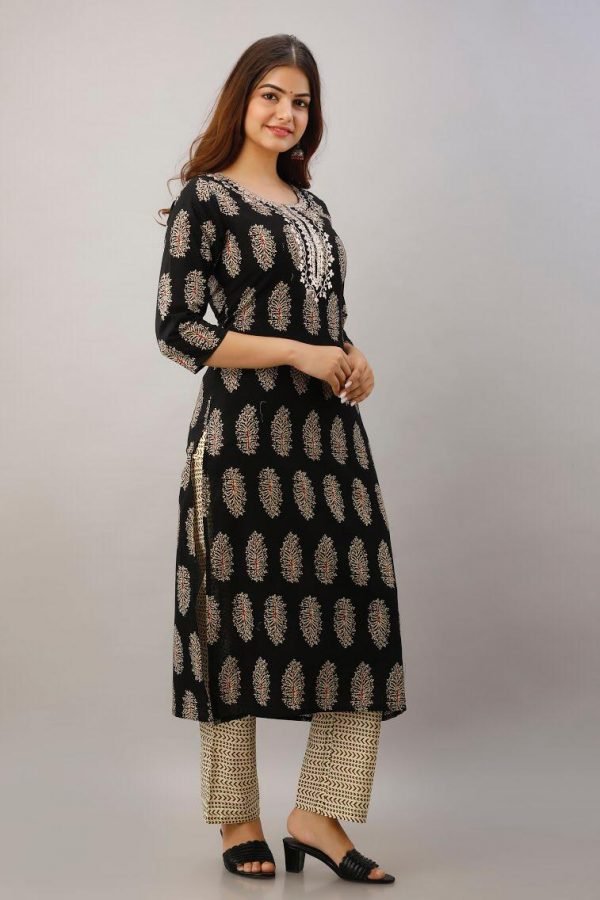 Zupppy Apparel Designer Cotton Discharge Print Kurta