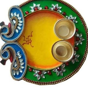 Zupppy Art & Craft Peacock Pooja thali