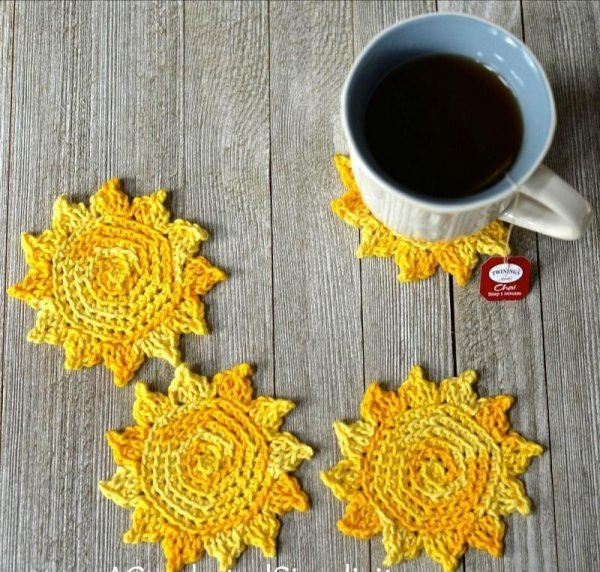 Zupppy Crochet Products Stylish Tea Coaster Set of 6 – Perfect for Any Occasion
