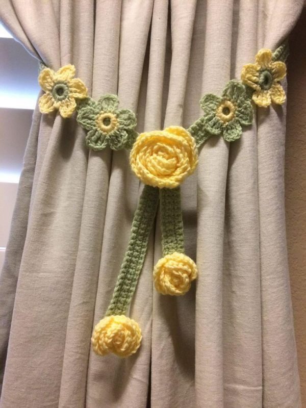 Zupppy Crochet Products Curtain Tieback