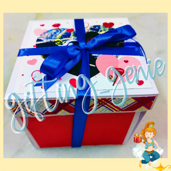 Love theme single layer explosion box