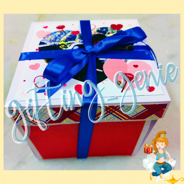 Zupppy Art & Craft Single Layer Love Theme Explosion Box