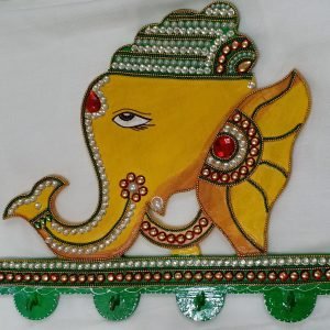 Zupppy Art & Craft Chunari Elephant Tealight Holder