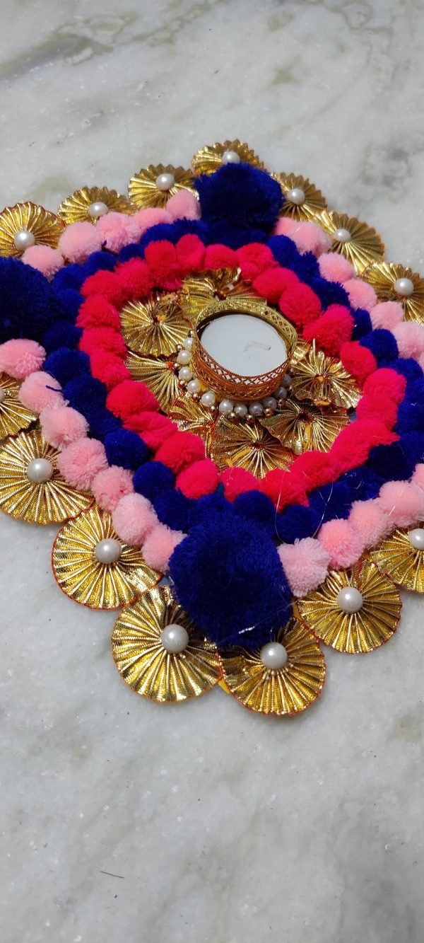 Zupppy Art & Craft Rangoli Diya Matte, Customised Diya, Night Candle, Special Diwali Pooja Matte, Trending