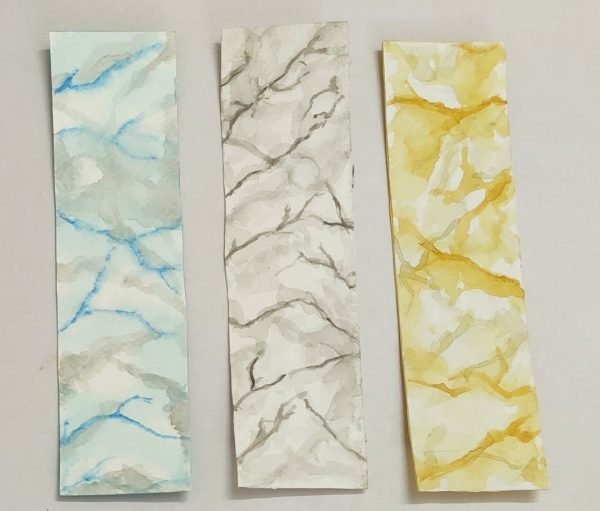 Zupppy Home Decor Marble Painted Design Bookmark