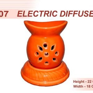 Zupppy Gifts Orange Ceramic Electric Diffuser – Handcrafted Aroma Oil Burner for Home and Office