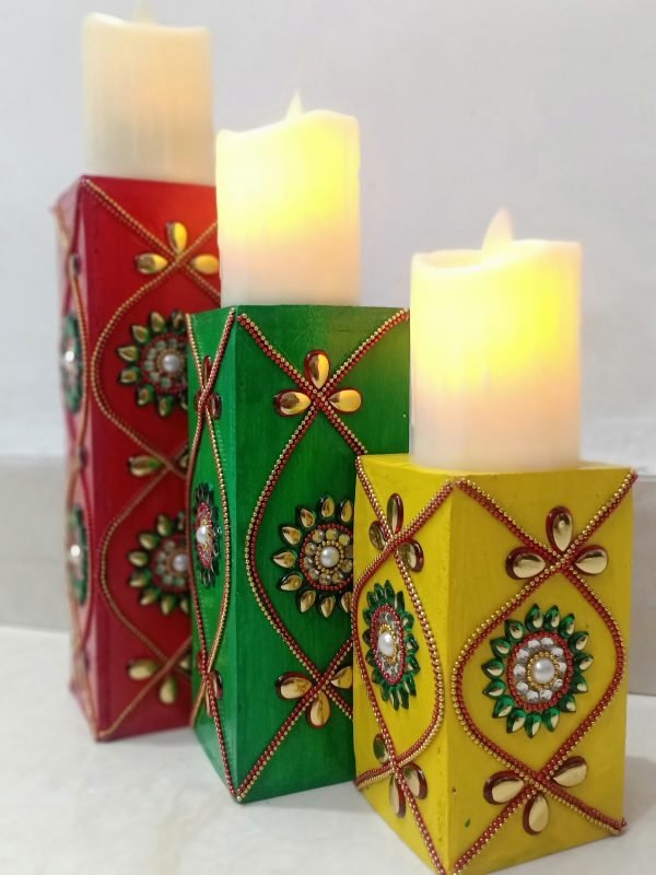 Zupppy Art & Craft Candle & Deepak Stand
