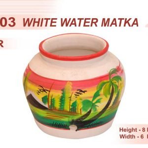 Zupppy Crockery & Utensils Beautiful Painted Water Matka for Hotels, Resorts, Home | Traditional Red Mitti Matka – 8 Inch, 8 Ltr