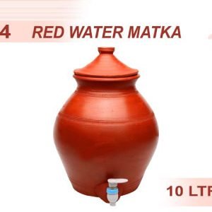 Zupppy Crockery & Utensils 10-Liter Red Water Matka
