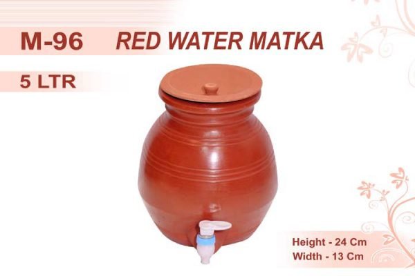 Zupppy Customized Gifts Red Water Matka