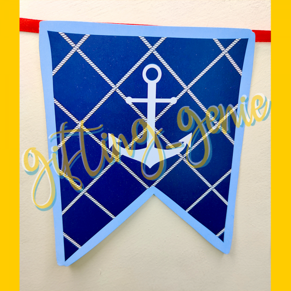 Zupppy Art & Craft Navy Theme Party Banner