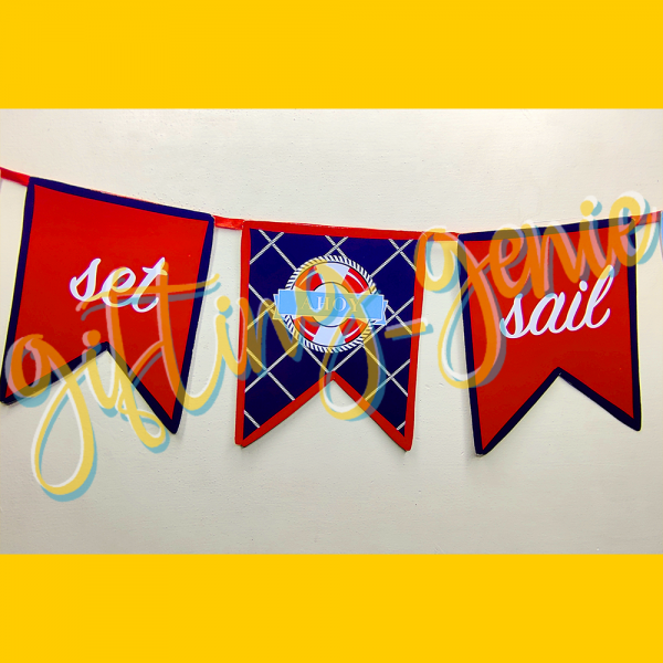 Zupppy Art & Craft Navy Theme Party Banner