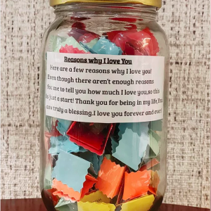 Zupppy Customized Gifts Reasons Why I love You Jar