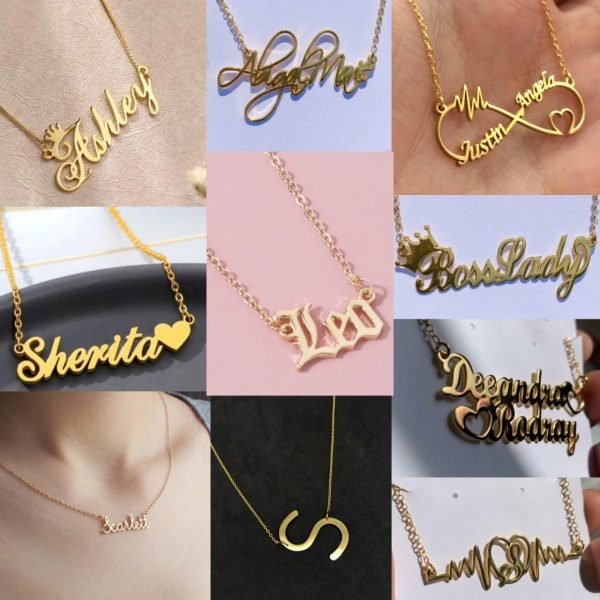 Zupppy Jewellery Gold Plated Double Polish Customizable Name Chokers