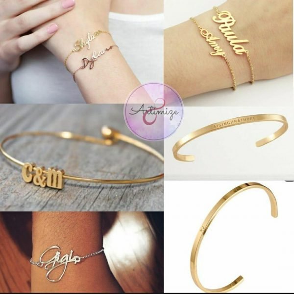 Zupppy Jewellery Gold Plated Double Polish Customizable Name Chokers