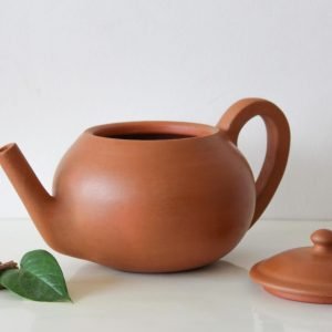 Zupppy Crockery & Utensils Traditional Indian Terracotta Tea Kettle – Single Fired Designer