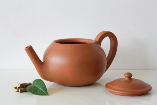Zupppy Crockery & Utensils Traditional Indian Terracotta Tea Kettle – Single Fired Designer