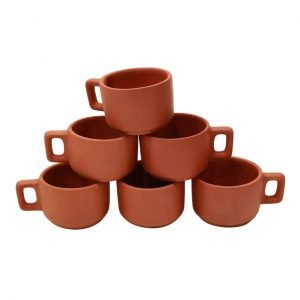 Zupppy Crockery & Utensils SARVOSARTH COLLECTION Clay/red Soil/TERACOTTA/Mitti ke Tea Cup use in Hotel/Home/Office Set of 6