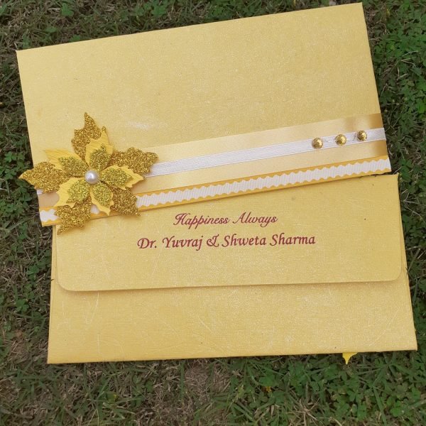 Zupppy Art & Craft Golden Customized Envelope