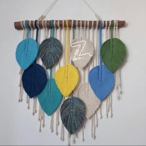 Zupppy Home Decor Handmade Macrame Leaf Hanging – Add Nature-Inspired Elegance to Your Space