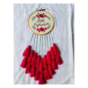 Zupppy Home Decor Embroidered Wall Hanging