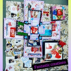 Zupppy Art & Craft Handmade Explosion Gift Box with Images, Chocolates, and Personalized Messages – A Journey of Joy!