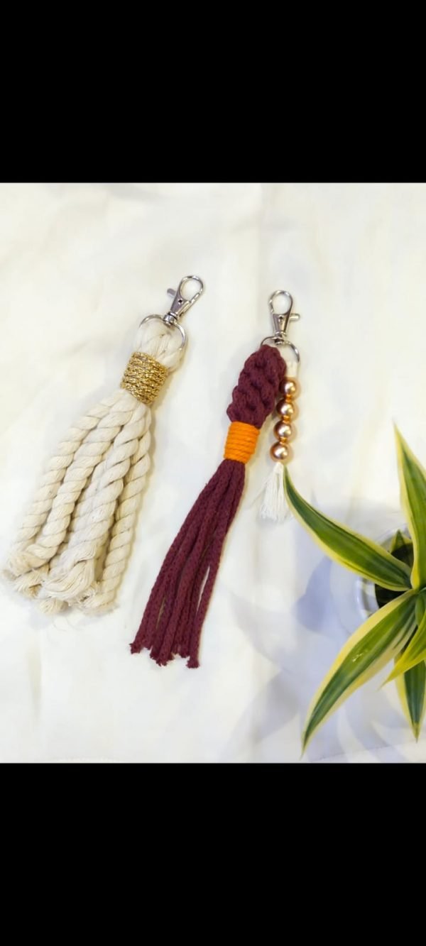 Zupppy Macrame Products Stylish Macrame Key Charm: Elevate Your Accessories Collection | Zupppy