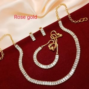 Zupppy Jewellery Rose Gold Jewellery Set Online | Zupppy