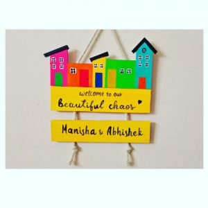 Zupppy Home Decor Wooden wall hanging name plate