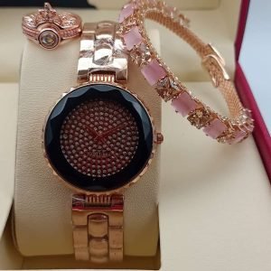 Zupppy Accessories Beautiful Combo of Women Watch, Ring & Bracelet Online | Zupppy