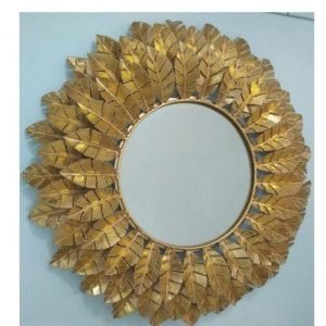 Zupppy wall hanging Gold Touch Wall Mirror