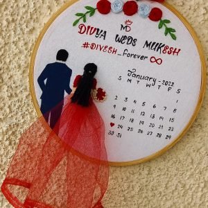 Zupppy Customized Gifts Embroidered Hoop👩‍❤️‍💋‍👨Marriage Memories 2