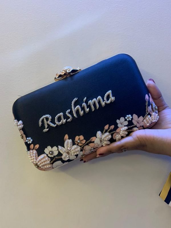 Zupppy Accessories Embroidery Name Clutch