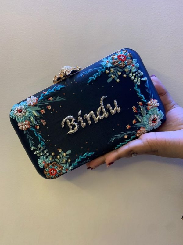 Zupppy Accessories Embroidery Name Clutch