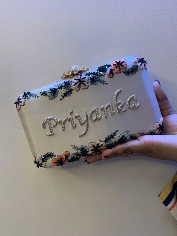 Zupppy Accessories Embroidery Name Clutch