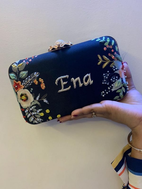 Zupppy Accessories Embroidery Name Clutch