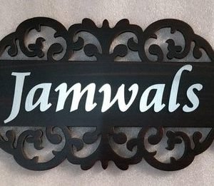 Zupppy Home Decor Customized MDF Wooden Name Plate – Personalized Home Decor