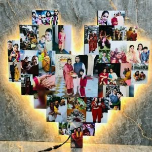 Zupppy Art & Craft LED Collage Heart Frame