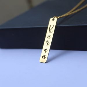 Zupppy Customized Gifts 2D Bar Pendant