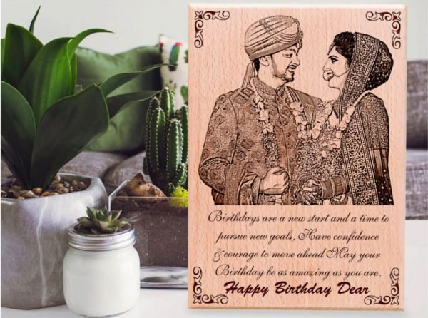 Zupppy Customized Gifts Personalized Engraving Wooden frame
