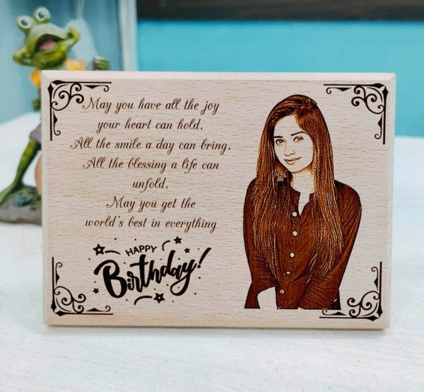 Zupppy Customized Gifts Personalized Engraving Wooden frame
