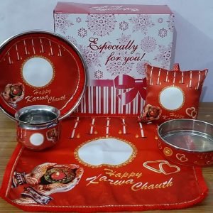 Zupppy Home Decor Karwa chauth set in cloth material