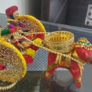 Zupppy Diyas & Candles Rajasthani Candle Puppet set Elephant Design in brass