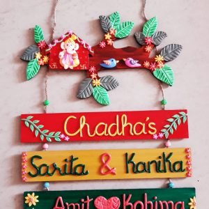 Zupppy Home Decor Home name plate