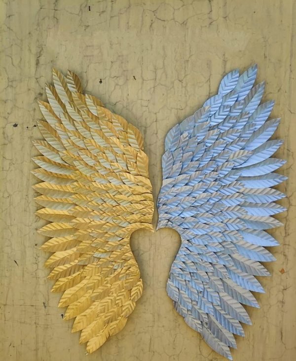Zupppy Home Decor Online Newly Look Wings Metal Art | Metal Wall Art | Zupppy