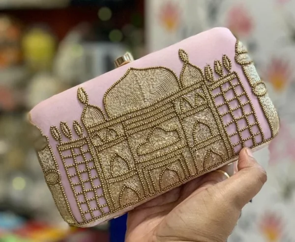 Zupppy Accessories Handcrafted Embroidered Clutches – Exquisite Party and Wedding Bags