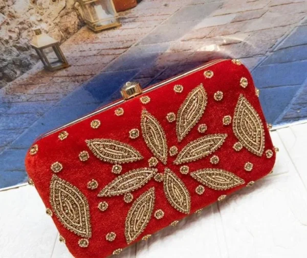 Zupppy Accessories Handcrafted Embroidered Clutches – Exquisite Party and Wedding Bags
